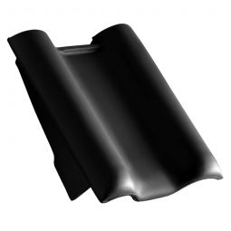 CREATON Pult-Ortgangziegel DOMINO schwarz Dachziegel Bedarf: 1 Stk/Seite