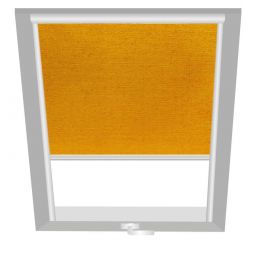 Wellker Verdunkelungsrollo Gelb 1050 für Dachfenster von Roto, VELUX und Wellker