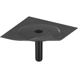 Klöber Flavent Dachablauf senkrecht mit Bitumen-Manschette Nennweite von DN 50 bis DN 150 verfügbar.