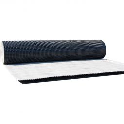 PMI-Plast Noppenbahn PM Drain-Tec zweilagig schwarz mit Vlies Ideal für Kellerwände, Bodenplatten, Terrassen und Gartenanlagen