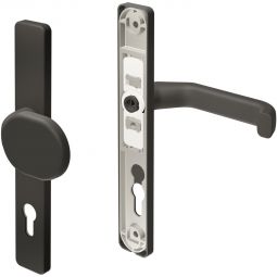 TraumGarten Sichtschutzzaun Drücker-Wechselgarnitur Anthrazit Aluminium-Wechselgarnitur, pulverbeschichtet, passend für TraumGarten Gartentore von 40 bis max. 50 mm Stärke
