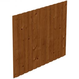 Skan Holz Seitenwand Leimholz ohne Tür Nussbaum für Carports verschiedene Größen