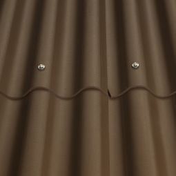 Eternit Wellplatten Profil 5, dunkelbraun Dachplatte mit Eckenschnitt