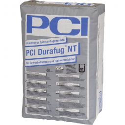 PCI Durafug NT Zementärer Spezial-Fugenmörtel 25kg Sack, für Gewerbeflächen, Schwimmbäder und Trinkwasserbehälter, verschiedene Farben