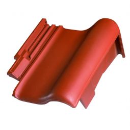 Erlus E 58 S maroon Pultdach-Ortgang rechts Dachziegel Bedarf: 1 Stk/Seite