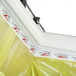 Roto Anschlussschürze innen Designo EZB ASI Rx Dampfbremsmanchette für wärmegedämmte Dachfenster vermeidet Tauwasserschäden, Anschluss an Luftdichtigkeitsschicht und Dampfsperre