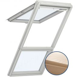 VELUX Dachfenster Lichtlösung GGL GIL LICHTBAND Holz weiß lackiert ENERGIE PLUS Schwingfenster 3-fach Standard-Verglasung, ESG außen, VSG innen