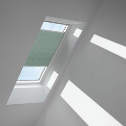 VELUX Wabenplissee Blassgrün 1168 lichtundurchlässig, Wabenstruktur für zusätzliche Wärmedämmung, für verschiedene VELUX-Dachfenster geeignet