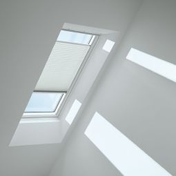 VELUX Plissee Himmelblau 1285 lichtdurchlässig, sorgt für harmonisches Tageslicht, für verschiedene VELUX-Dachfenster geeignet