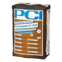 PCI Flexmörtel S1 Flott Verformungsfähiger Fliesenkleber 20kg, speziell für großformatige Bodenfliesen