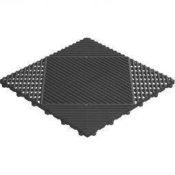 florco Klickfliese Kunststoff classic grau 40x40x1,8cm, stabil und robust kombinierbares Klicksystem

