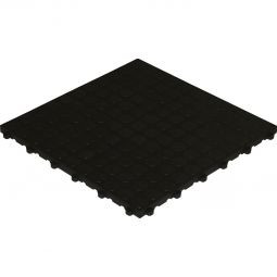 florco Klickfliese Kunststoff spot schwarz 40x40x1,8cm, stabil und robust kombinierbares Klicksystem
