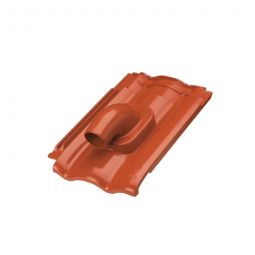 Erlus Forma Alu-Solardurchgang rot Dachziegel Dachdurchführung inkl. Grundplatte
