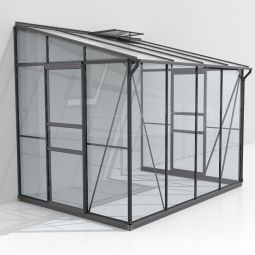 Vitavia Anlehngewächshaus Osiris Tomatenhaus Kombiverglasung Schwarz Verschiedene Varianten