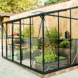 Vitavia Anlehngewächshaus Osiris Tomatenhaus Kombiverglasung Smaragd Verschiedene Varianten