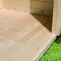 Karibu Woodfeeling Fußboden für Gartenhaus 427x274cm aus naturbelassenem Nadelholz
