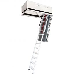 Wippro Bodentreppe Isostair U-Wert 0,28 W/m²K Dachbodentreppe Hochwertige, luftdichte Dachbodentreppe für gedämmte Geschossdecken mit exzellentem Wärmeschutz und robuster Stahlausführung