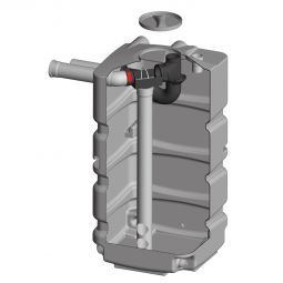 Rewatec Basis-Filtertank, Kellertank Regenwassertank Inhalt 800L