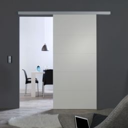 Kilsgaard Schiebetürensystem Set 7 mit Griffmuschel Komfortables Schiebetürsystem mit leiser Einzugsdämpfung und stabiler Laufschiene