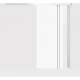 Kilsgaard Schiebetür Rundum-sorglos-Paket Typ 422-L weiß lackiert ähnlich RAL 9010 Montage vor der Wand laufend, Nennmaß 935x2050 mm, einfache Montage