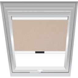 Roto Sichtschutzrollo Braunbeige 1-R04 lichtdurchlässig, Bedienung manuell, für verschiedene Fenstergrößen konfigurierbar