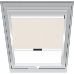 Roto Verdunklungsrollo Beige 1-V03 lichtundurchlässig, Bedienung manuell oder elektrisch, für verschiedene Fenstergrößen konfigurierbar