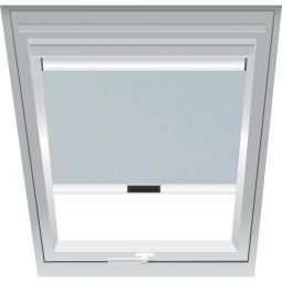 Roto Verdunklungsrollo Hellgrau 1-V05 lichtundurchlässig, Bedienung manuell oder elektrisch, für verschiedene Fenstergrößen konfigurierbar