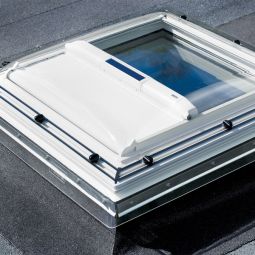 VELUX Flachdachfenster Hitzeschutzmarkise Uni Weiss 6090WL lichtdurchlässig, für verschiedene VELUX-Dachfenster geeignet