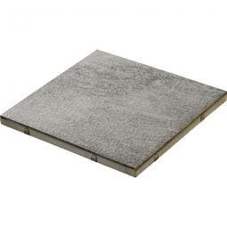 KANN Terrassenplatte Nanos Betonplus weiß-anthrazit Granitkeramikoberfläche, pflegeleicht und reinigungsfreundlich, 60x60x5 cm
