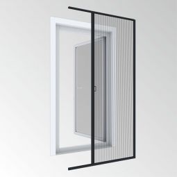 Windhager Insektenschutz Plissee EXPERT für Einzeltür anthrazit 240x120 cm einfache Montage