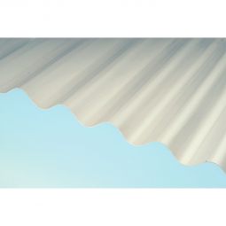 OWOFIL Sinus-Wellplatten 177/51 Polyester (GFK) grau Leichte und robuste Wellplatte für Dach und Wand, 1096 mm breit, Witterungsbeständig und Langlebig