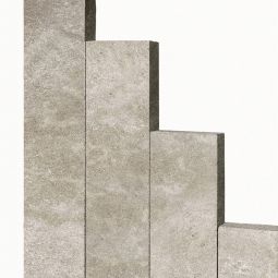 Seltra Natursteine Palisaden VIA MARUNA antik Kalkstein bräunlich-grau Taupe Format 8x25x100 cm, allseits gesägt & aufgeraut, Kanten leicht antik abgerundet