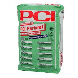 PCI Pericret Ausgleichsmörtel Grau 25kg Sack, für Boden, Wand und Decke