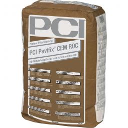 PCI Pavifix CEM ROC Zement-Pflastermörtel Grau 25kg Sack, für Natursteinpflaster und Natursteinmauern