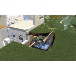 GRAF Platin Hausanlage Eco-Plus Zisterne Regenwassertank verschiedene Tankgrößen, inkl. Zubehör