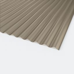 Plexiglas Resist Wellplatte 76/18 Acrylglas Wabenstruktur braun Witterungsbeständig und besonders robust, dauerhaft UV-stabil, Breite: 1045 mm