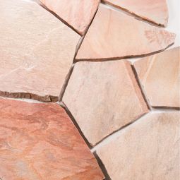 Seltra Natursteine Polygonalplatten RIO DORADO ROSÉ Quarzit rosè-gemischt Oberfläche spaltrau, verschiedene Größen, 4-7 oder 8-12 Stk./m²