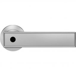 Karcher Türgriff-Garnitur Torino R53Y KD Comfort Privacy Nickelmatt Türklinke Schließen ohne Schlüssel, Türgriff mit integrierter Privacy Pin Verriegelung