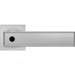 Karcher Türgriff-Garnitur Torino R53QY KD Comfort Privacy Nickelmatt Türklinke Schließen ohne Schlüssel, Türgriff mit integrierter Privacy Pin Verriegelung