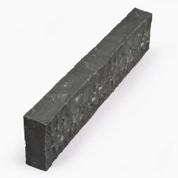 Seltra Natursteine Rasenkanten SANOKU® Basalt anthrazit-schwarz allseits eben gespalten grob überspitzt, 10x25x100-150 cm