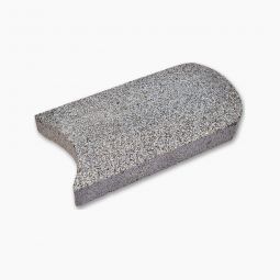 Seltra Natursteine Rasenmähkante GALA EXACTA+ Granit anthrazit Herkunft Vietnam Oberfläche geflammt, Seiten gesägt, 24x12x3 cm