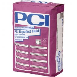 PCI Repafast Fluid Fließfähiger Reparaturmörtel grau Mörtel 25kg Sack, für Verkehrsflächen und Industrieböden