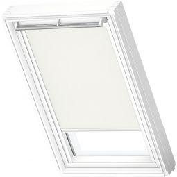 VELUX Vorteils-Set Hitzeschutz Plus Sichtschutz ROF Manuell Uni Schwarz/Weiß 1028 Kombination aus außen liegender Hitzeschutz-Markise und innen liegendem Sichtschutz-Rollo