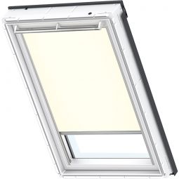 VELUX Sichtschutzrollo Uni Beige 1086 lichtdurchlässig, stufenlos verstellbar, für verschiedene VELUX-Dachfenster geeignet