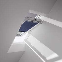 VELUX Vorteils-Set Hitzeschutz Plus ROP Uni Blau-Schwarz 9050 Markise und Sichtschutzrollo, effektiver Licht- und Hitzeschutz, für verschiedene VELUX-Dachfenster geeignet