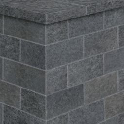 Seltra Natursteine Universalstein SANOKU® ELEGANCE satiniert Basalt anthrazit-schwarz allseits gesägt & geflammt, Kanten gefast, 15x20x35 cm