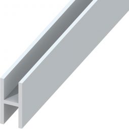 TraumGarten Sichtschutzzaun SYSTEM BOARD XL H-Verbindungsprofil zum Verbinden von BOARD XL Einzelprofilen, Länge ca. 179 cm, Aluminium