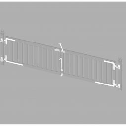 TraumGarten Gartenzaun LONGLIFE CLEO Beschlagsatz Doppeltor geeignet für Gartenzaun-Doppeltor CLEO