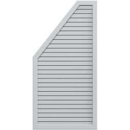 TraumGarten Sichtschutzzaun DESIGN Rhombus Silber Anschluss 90x180 auf 90cm, Aluminiumrahmen 66x40mm, pulverbeschichtet