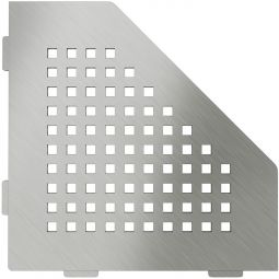 Schlüter-SHELF-E-S2 EB SQUARE Edelstahl V2A gebürstet fünfeckige Ablage, 195x195 mm